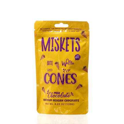 MISKETS WAFFLE CONES FILLED WITH MILK CHOCOLATE
