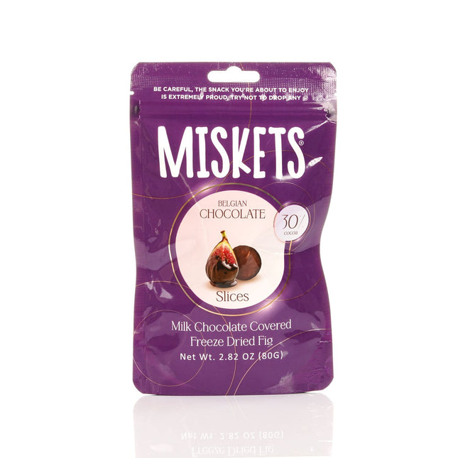 MISKETS MILK CHOCOLATE COATED FREEZE DRIED FIGS