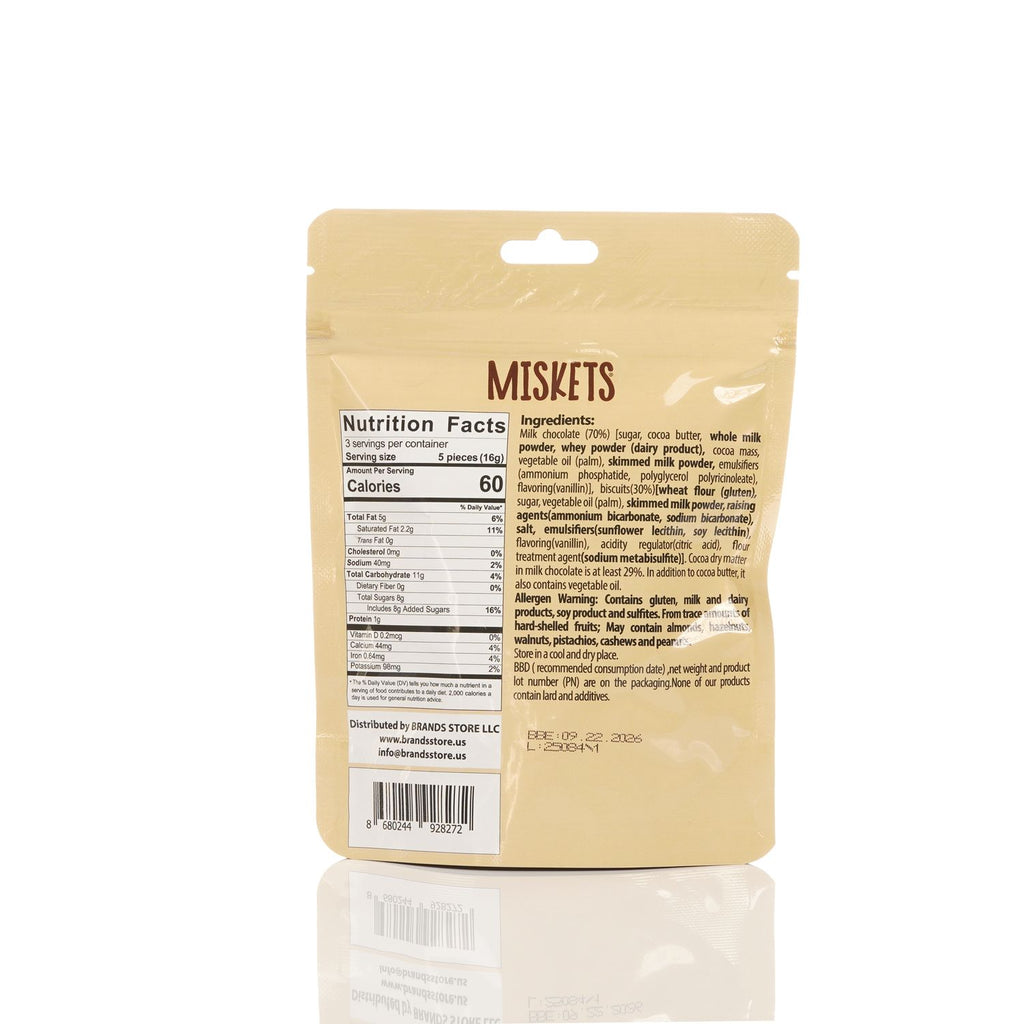 MISKETS MILK CHOCOLATE BISCUIT