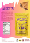 MISKETS WAFFLE CONES FILLED WITH MILK CHOCOLATE