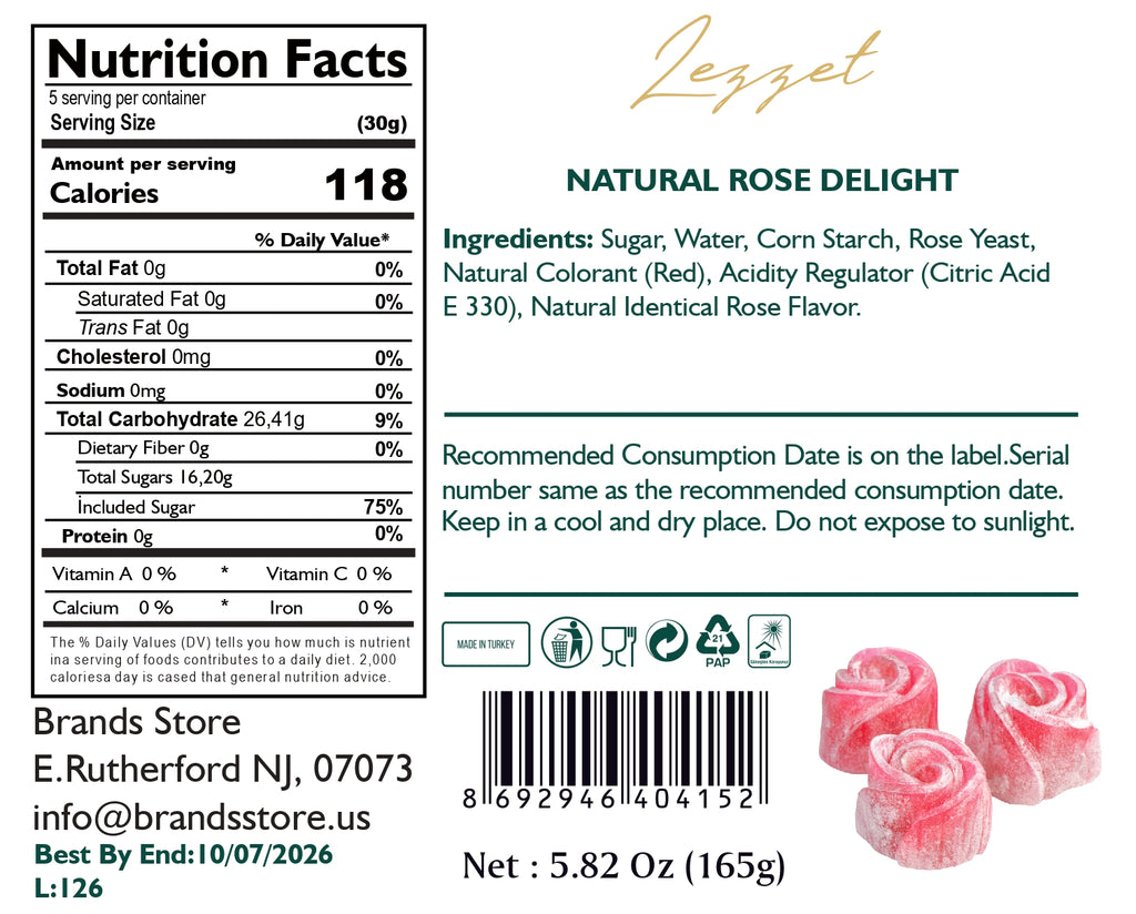 NATURAL ROSE LOKUM 9 PACK