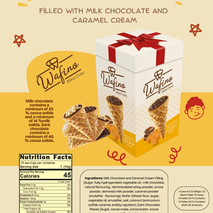 FİLLED WITH MILK CHOCOLATE AND  CARAMEL CREAM(180gr)