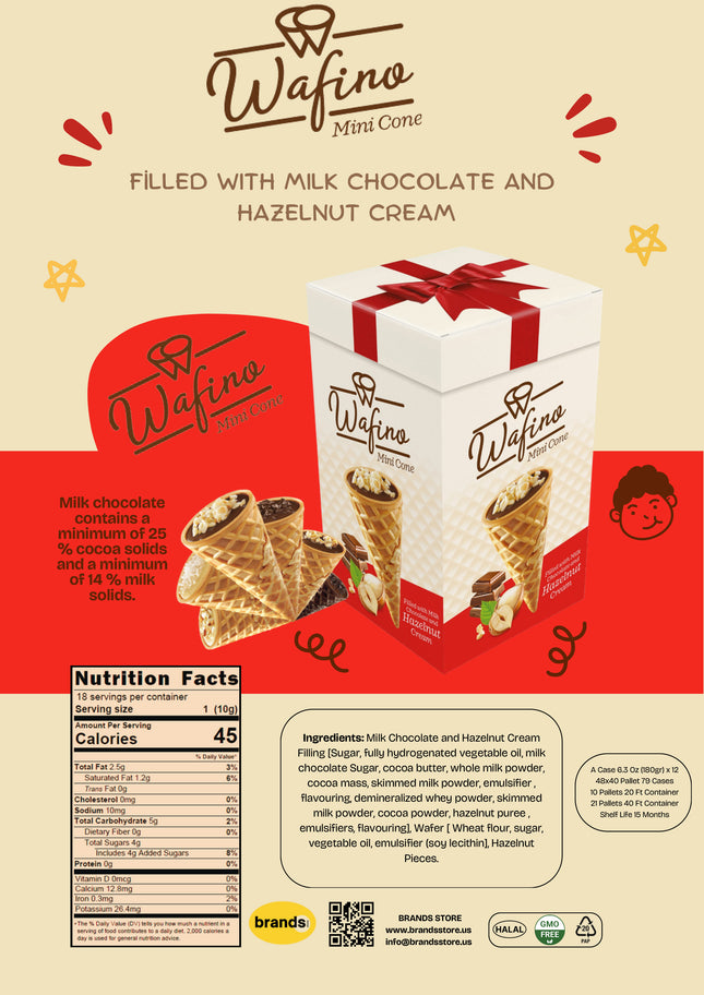 FİLLED WITH MILK CHOCOLATE AND  HAZELNUT CREAM(180gr)