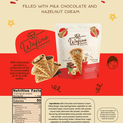FİLLED WITH MILK CHOCOLATE AND  HAZELNUT CREAM(100gr)