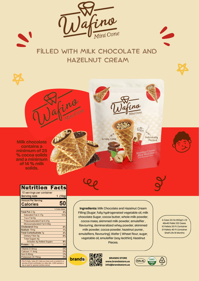 FİLLED WITH MILK CHOCOLATE AND  HAZELNUT CREAM(100gr)
