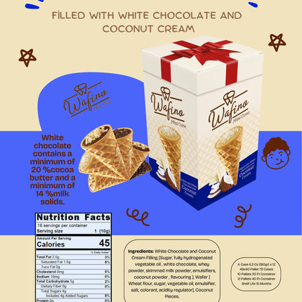 FİLLED WITH WHITE CHOCOLATE AND  COCONUT CREAM