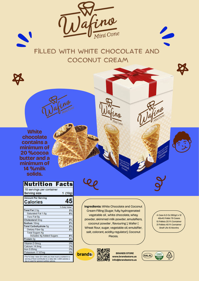 FİLLED WITH WHITE CHOCOLATE AND  COCONUT CREAM