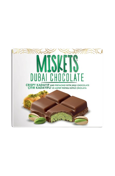 MILK CHOCOLATE WITH CRISPY KADAYIF AND PISTACHIO FILLING  (100gr. Dubai Chocolate)