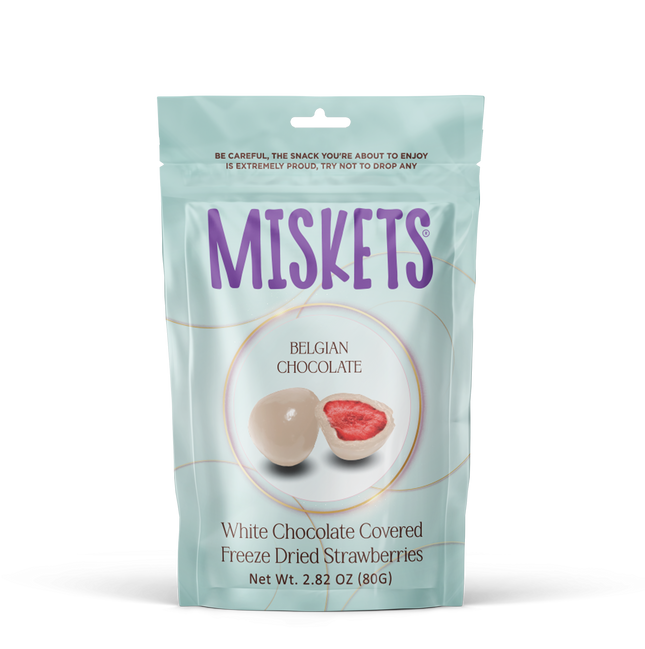 MISKETS WHITE CHOCOLATE COATED STRAWBERRY