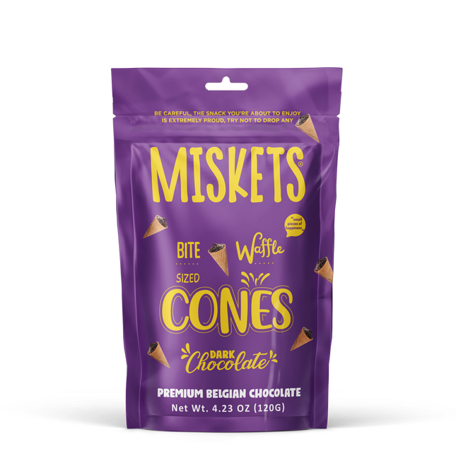MINI CORNET WAFER WITH DARK CHOCOLATE FILLED